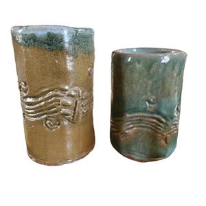 Pair of Vintage Pottery Vases